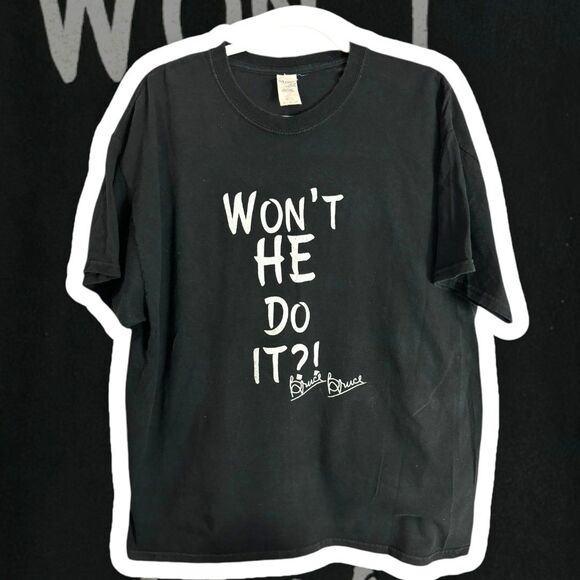 Authentic Bruce Bruce “Won’t He Do It?!” Graphic Tee - Size XL | Comedy Merch - Picture 4 of 8